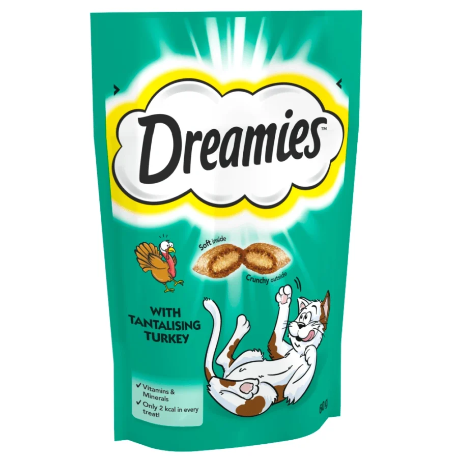 Dreamies Cat Treats with Tantalising Turkey 60g