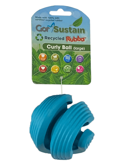 Gor Sustain Rubba Curly Ball, Large (10.5cm)