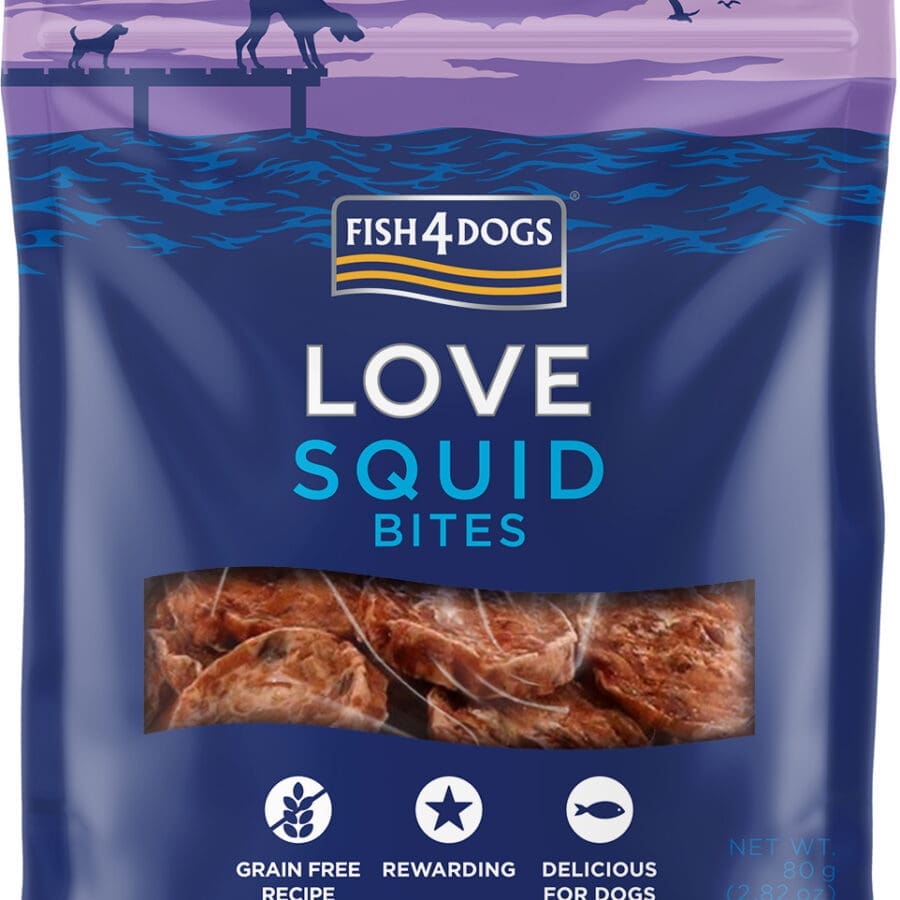Fish4Dogs Dental Treats Love Squid Bites
