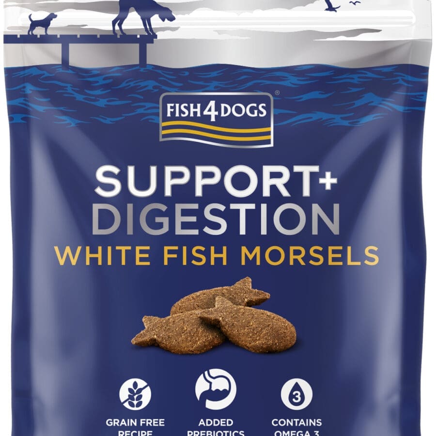 Fish4Dogs Digestion Treats, White fish Morsels