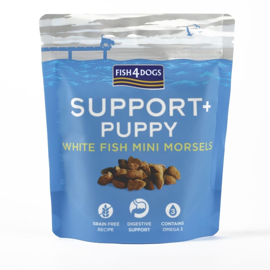 Fish4Dogs Puppy Training Treats, White Fish Morsels