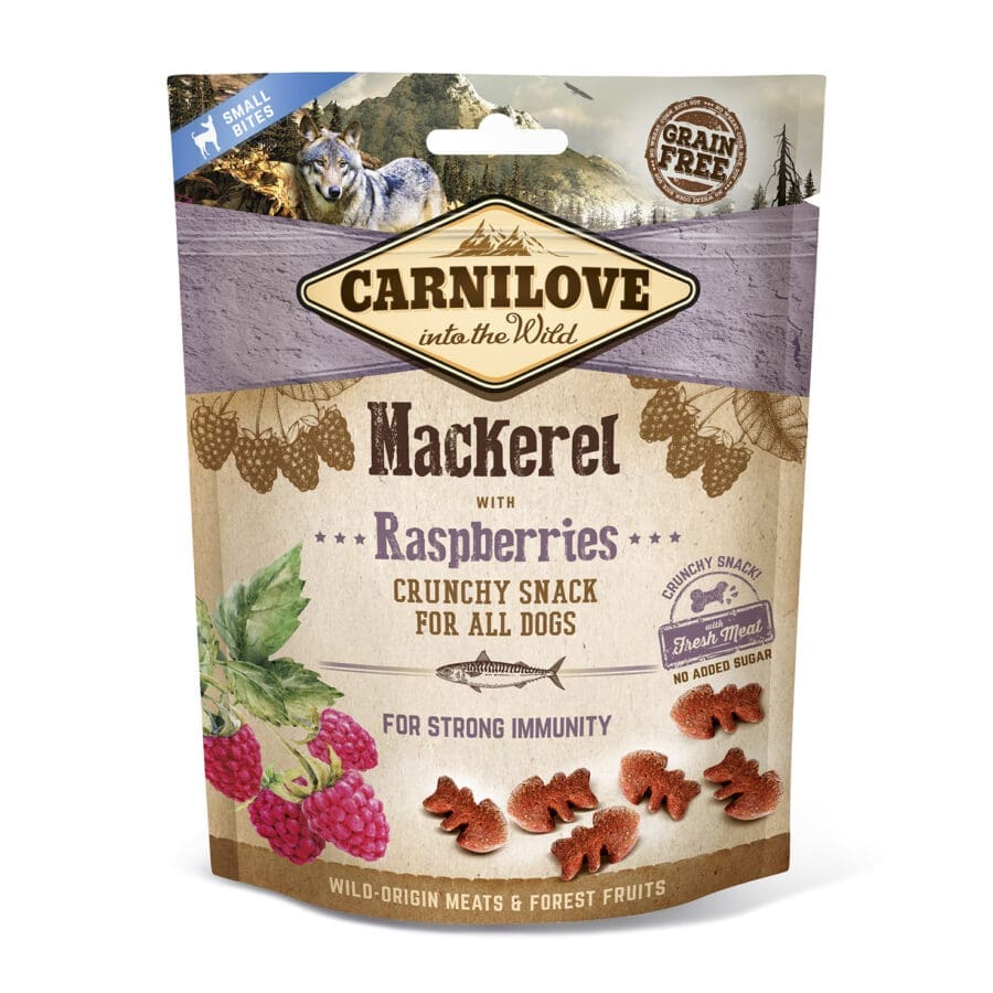 Carnilove Mackerel with Raspberry Crunchy Dog Treats 200g