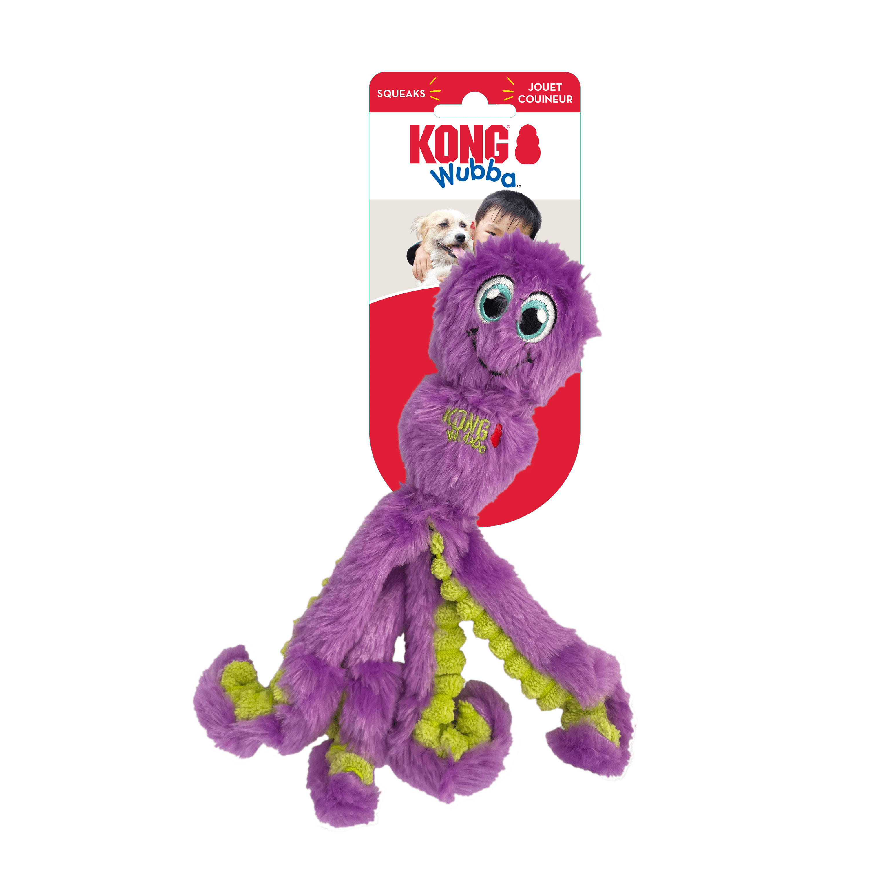Kong Wubba Octopus (Sm & Large)(Assorted Colours) - Image 3