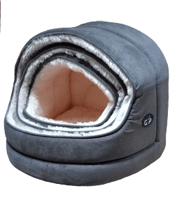Gor Pets Nordic Hooded Bed Grey (3 Sizes Available)
