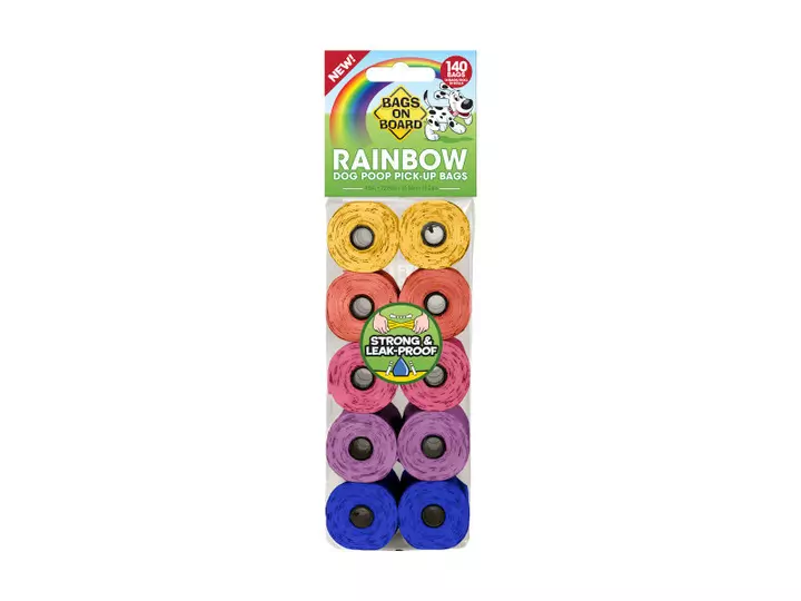 Bags On Board Waste Pick Up Bags Rainbow 140's