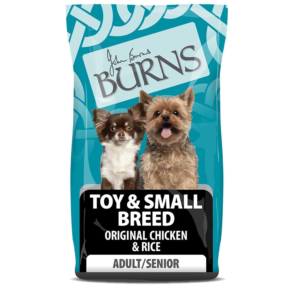 Burns Original Chicken & Rice Dry Toy & Small Breed Food 2kg 6kg