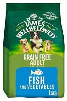 James Wellbeloved Grain Free Adult Fish & Veg Dry Dog Food 1.5kg