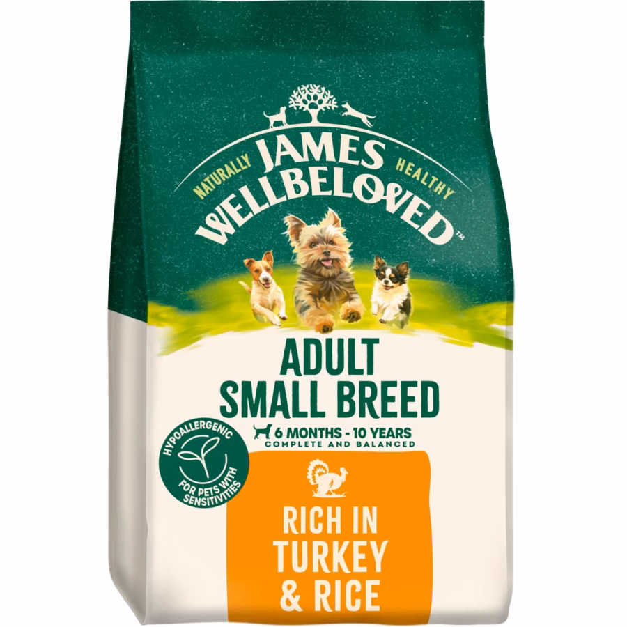 James Wellbeloved Small Breed Adult Dry Dog Food Various Flavours 1.5kg