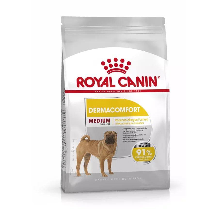 Royal Canin Medium Dermacomfort Dried Dog Food (Various)