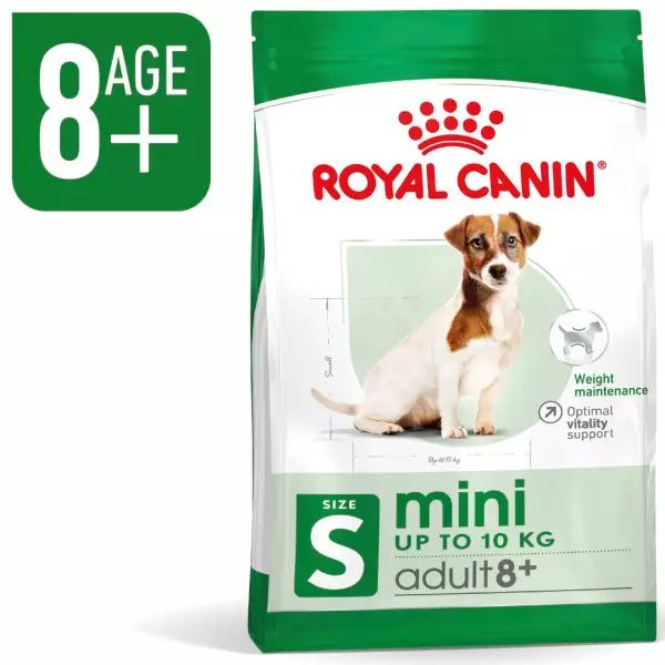 Royal Canin Dry Dog Food Mini Adult 8+ (Various)