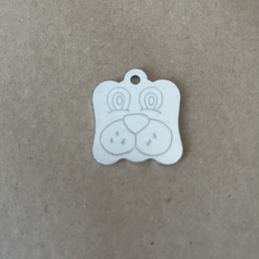 Small Dog Face Pet Tag (Various)