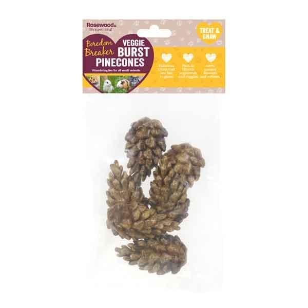 Rosewood Veggie Burst Nibble Pinecones 6pk