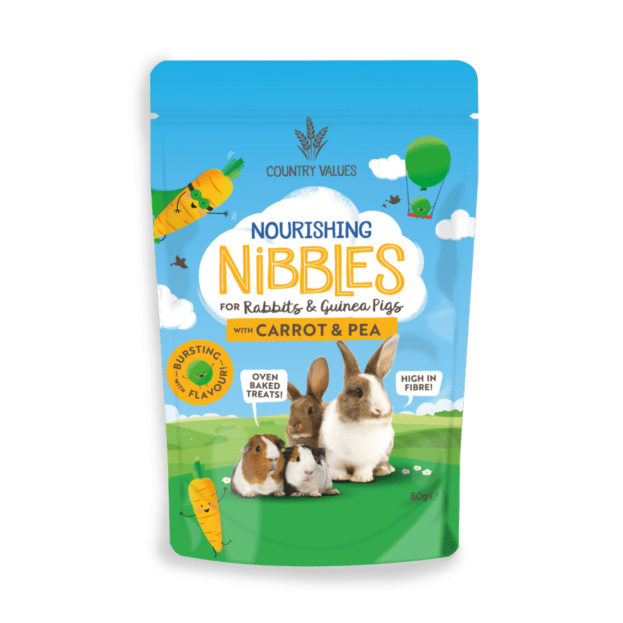 Country Values Nourishing Nibbles Carrot & Pea Treats, 60g