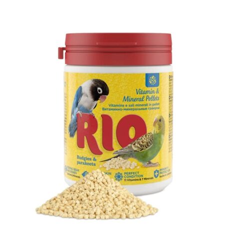 Rio Vitamins and mineral pellets for budgies and parakeets 120g