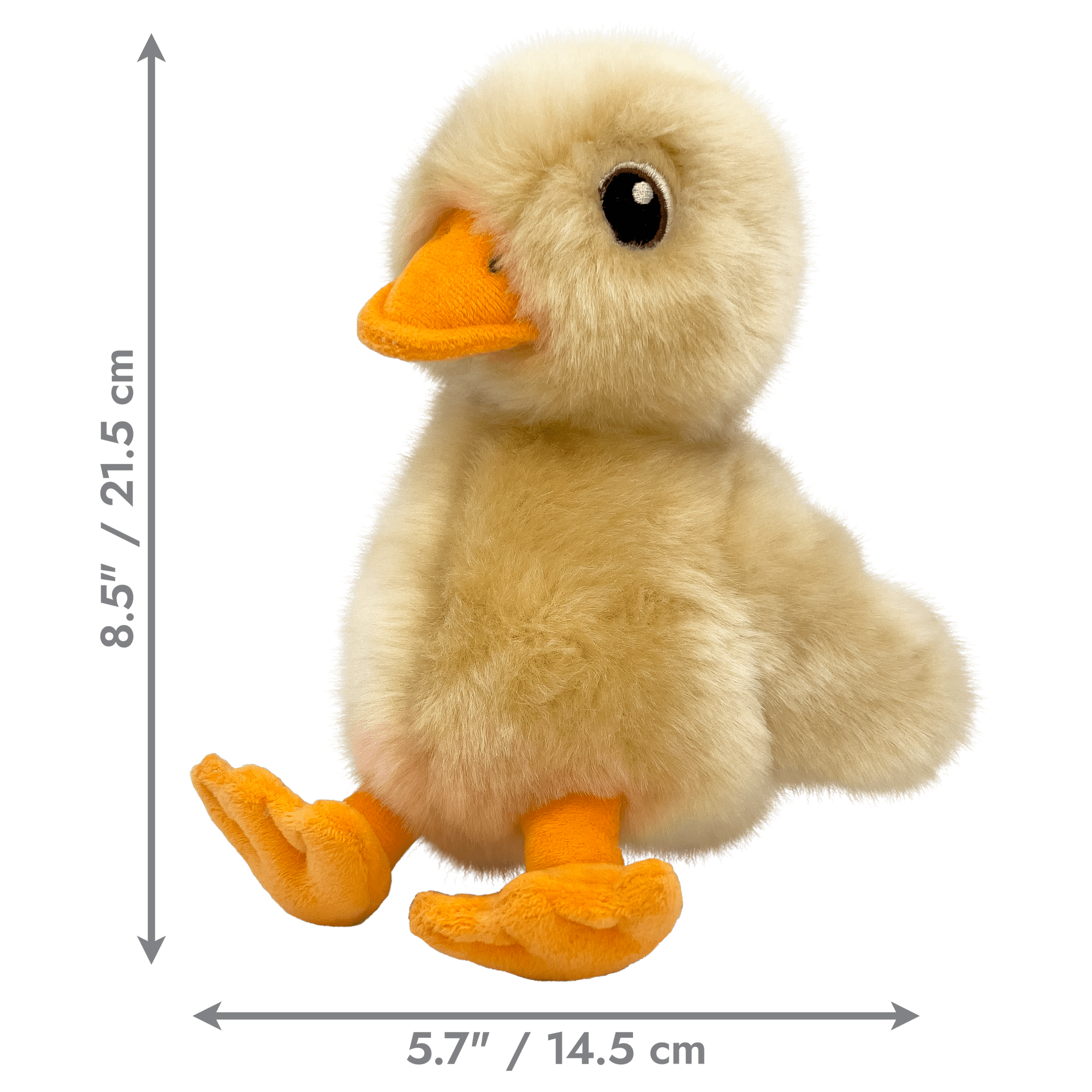 Kong Toughz Duck Durable Squeaky Plush Dog Toy Medium - Image 2