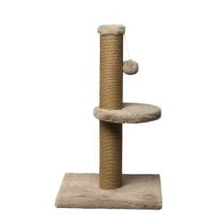 Dubex Short Pompom & Platform Cat Scratcher Beige