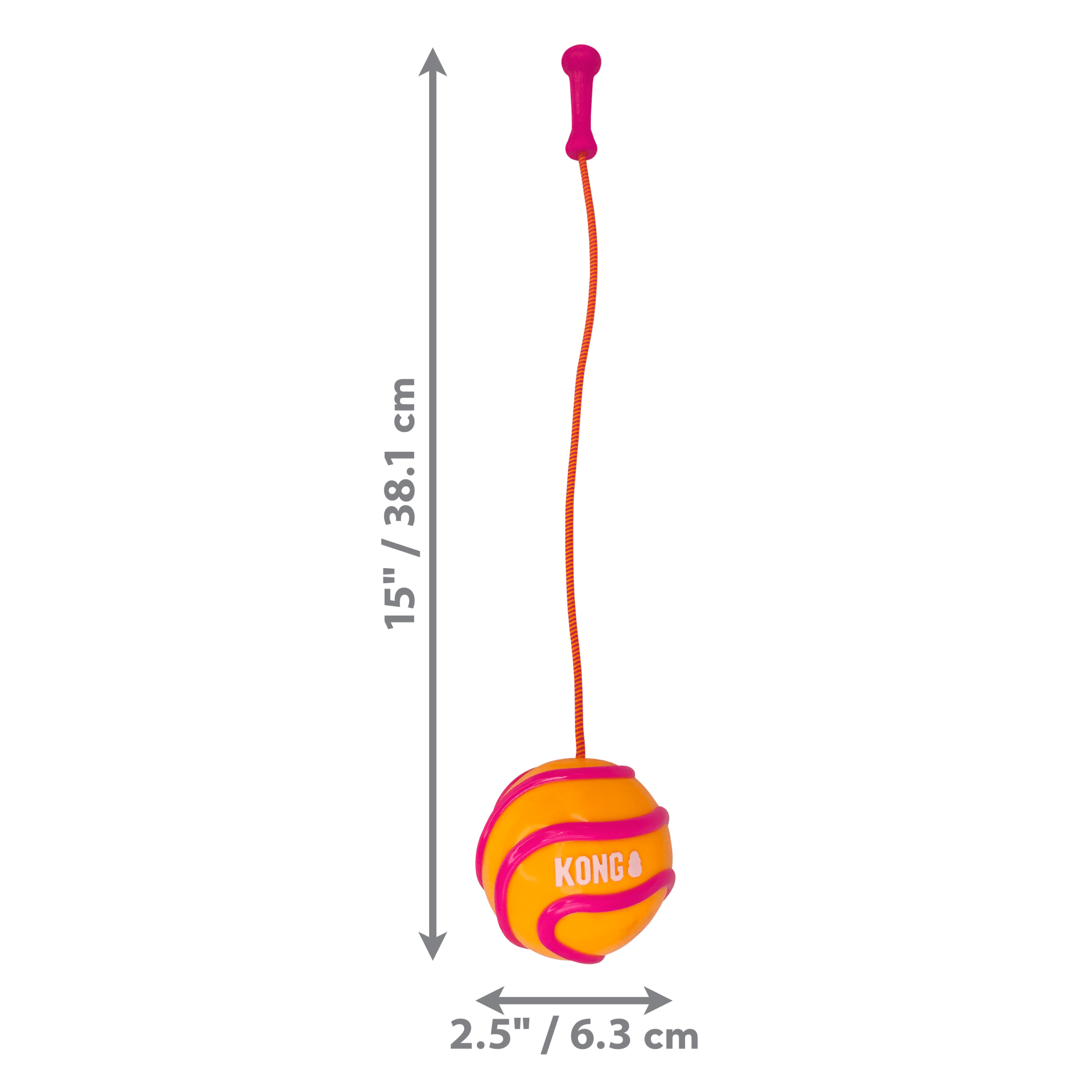 Kong Bunji High-Viz Ball Large (Assorted Colours) - Image 3