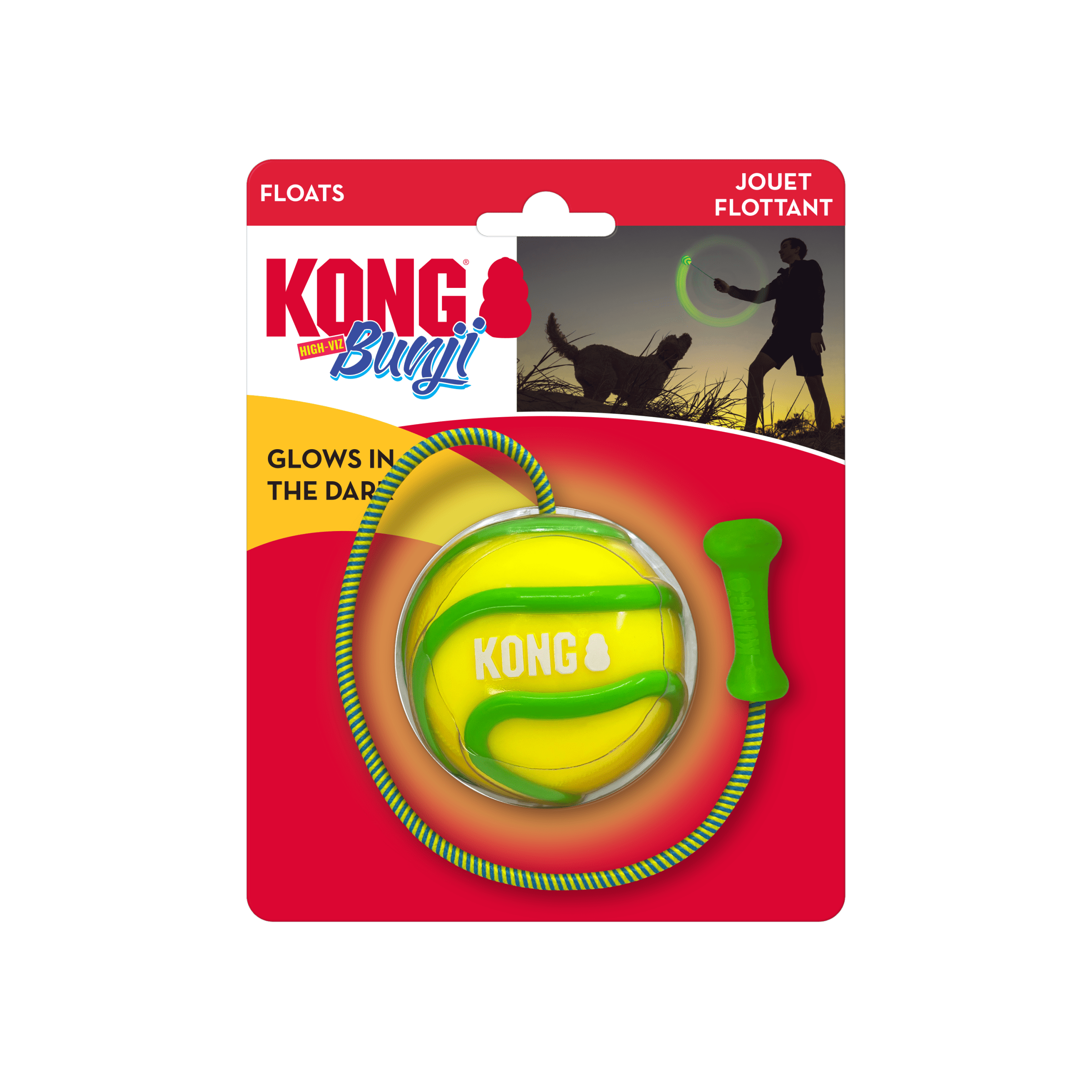 Kong Bunji High-Viz Ball Large (Assorted Colours)