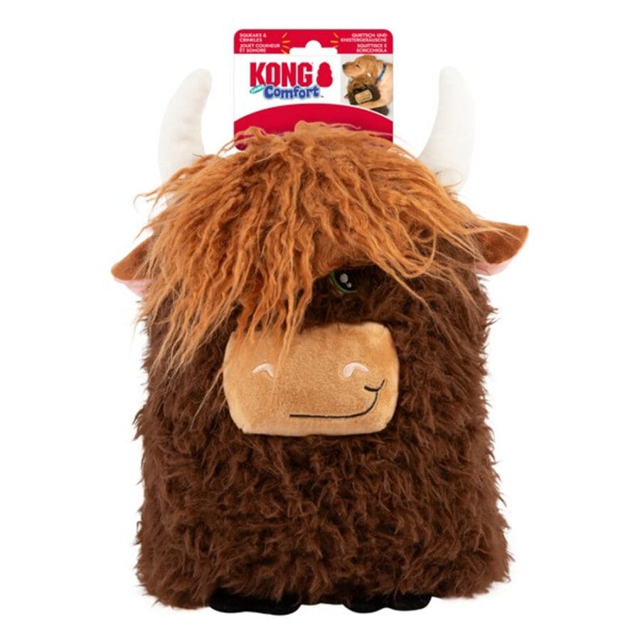 Kong Comfort Jumbo Highland Cow XL Assorted Colours