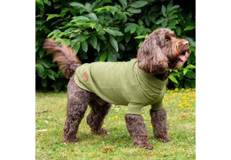 Green Cable Knit Jumper (Available in various sizes)