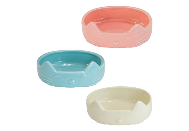 Ancol Raised Cat Ear Dishes (Assorted Colours)