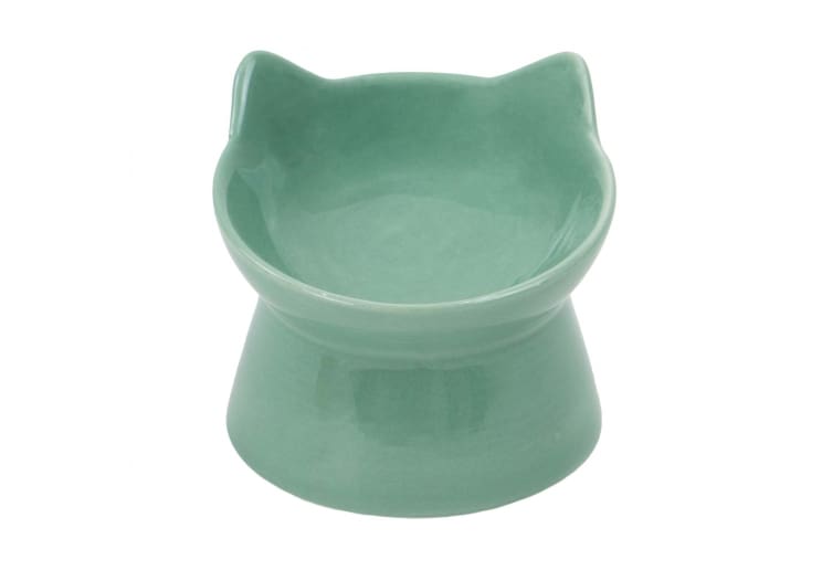 Ancol Raised Cat Feeder Sage Green