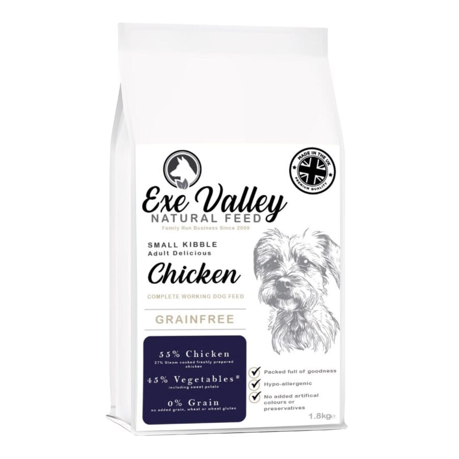 Exe Valley Grain Free Small Breed Chicken Dry Dog Food 1.8kg
