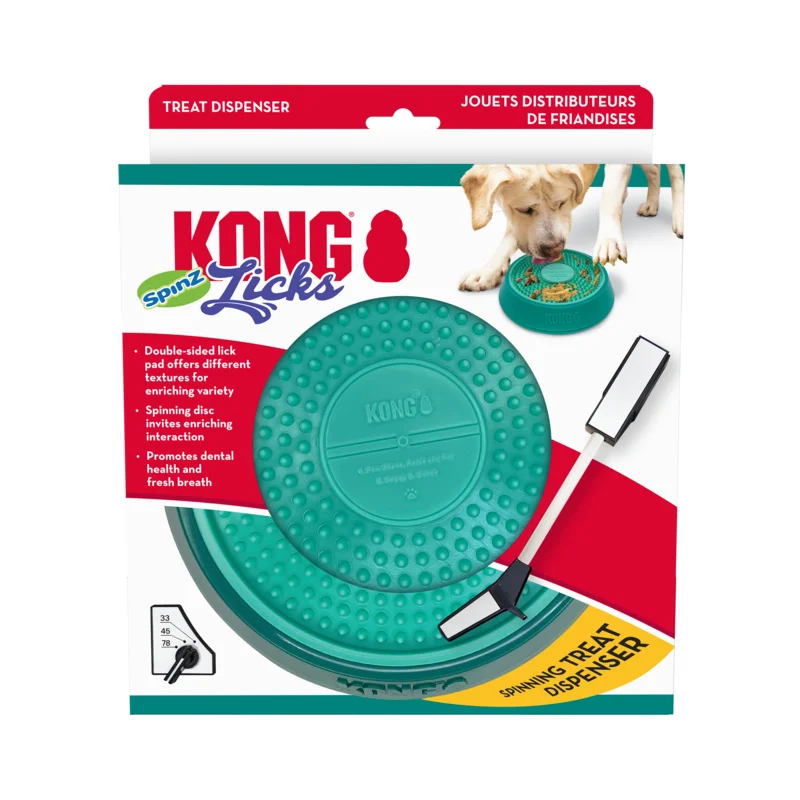 Kong Licks Spinz Treat Dispensing Dog Toy Large