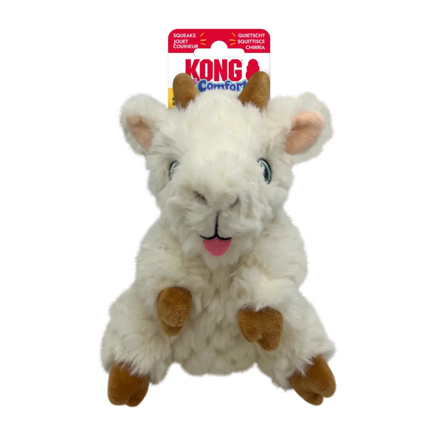 Kong Comfort Tykes Goat Plush Dog Toy Small