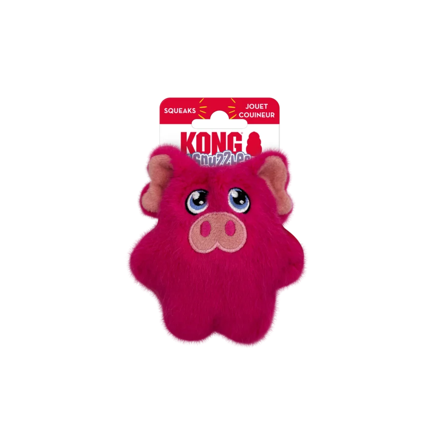 Kong Snuzzles Mini Pig Squeaky Plush Dog Toy XSmall
