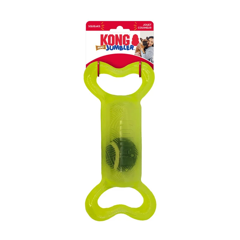 Kong Jumbler Tug Squeaky Medium/Large  (Assorted Colours)