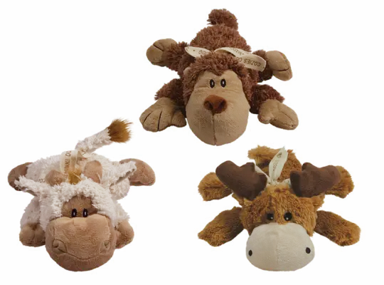 Kong Cozies Naturals Plush Dog Toy Medium (Assorted Designs)