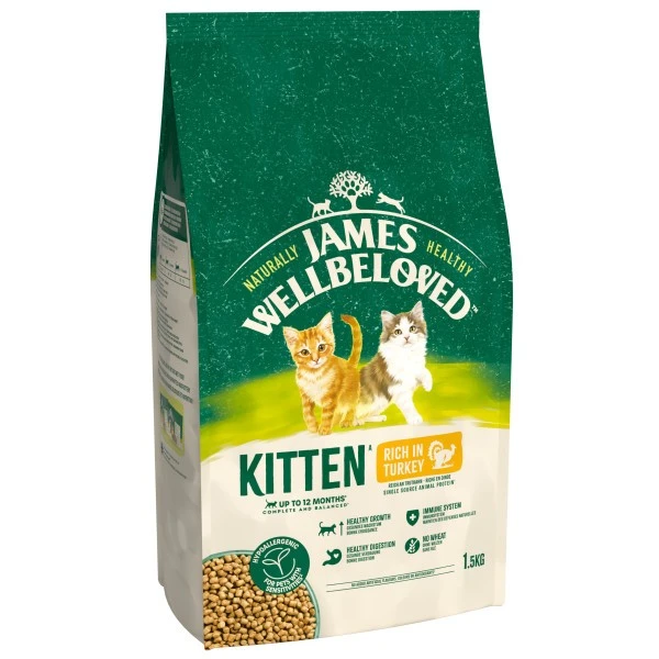 James Wellbeloved Kitten Turkey Dry Cat food 1.5kg