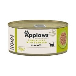 Applaws Natural Wet Cat Food Tuna Fillet with Seaweed in Broth 70g