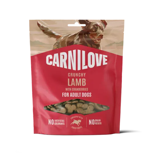 Carnilove Crunchy Dog Treats Lamb with Cranberries 200g
