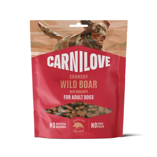 Carnilove Crunchy Dog Treats Wild Boar with Rosehip 200g