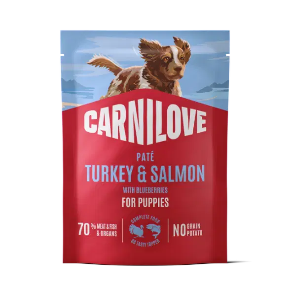 Carnilove Turkey & Salmon with Blueberries Puppy Pouch 300g