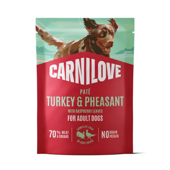 Carnilove Turkey & Pheasant with Raspberry Leaves Pouch 300g