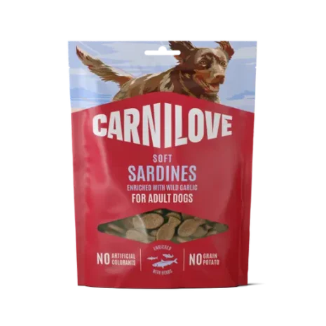 Bag-Front-Soft-Dog-Treat-Sardines-with-Wild-Garlic