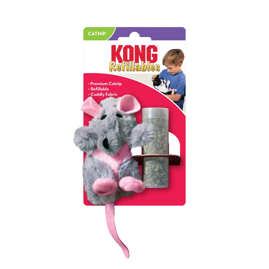 Kong Cat Refillable Catnip Rat