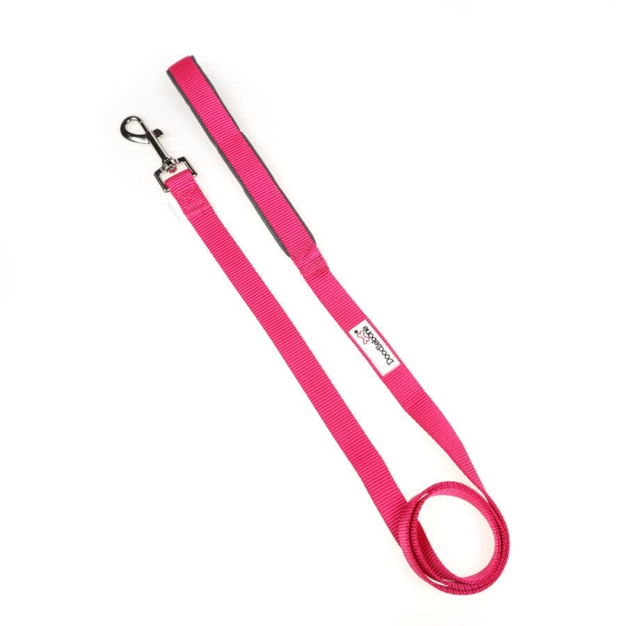 Doodlebone Padded Lead Fuchsia (Various Sizes Available)