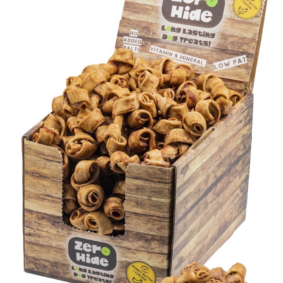 Zero Hide Small Knot Chew Chicken with Peanut Butter