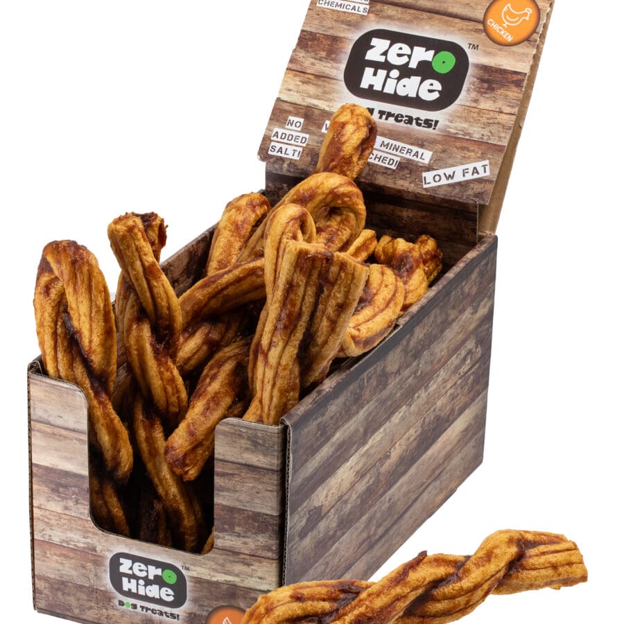 Zero Hide Puff Plait Chew Chicken with Peanut Butter
