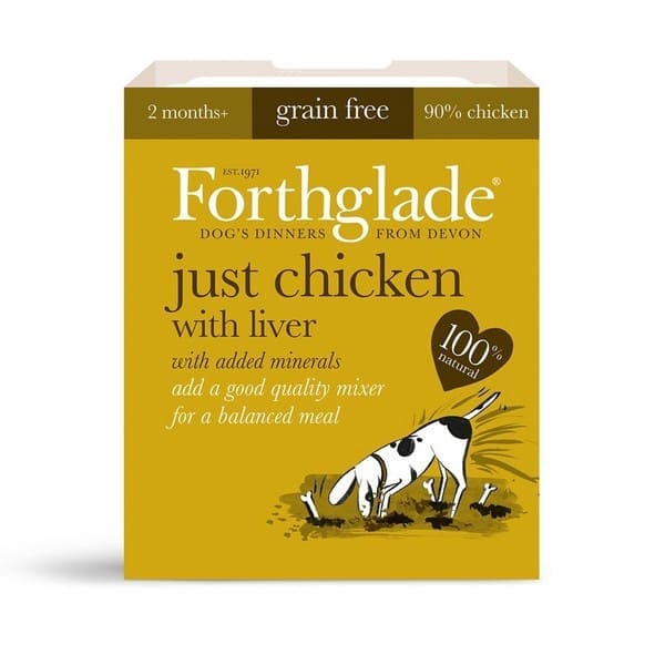 Forthglade Just chicken with Liver Grain Free Wet Dog Food 395g