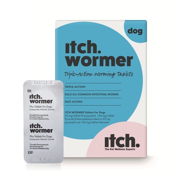 Itch Wormer Tablets for Dogs 2 pack