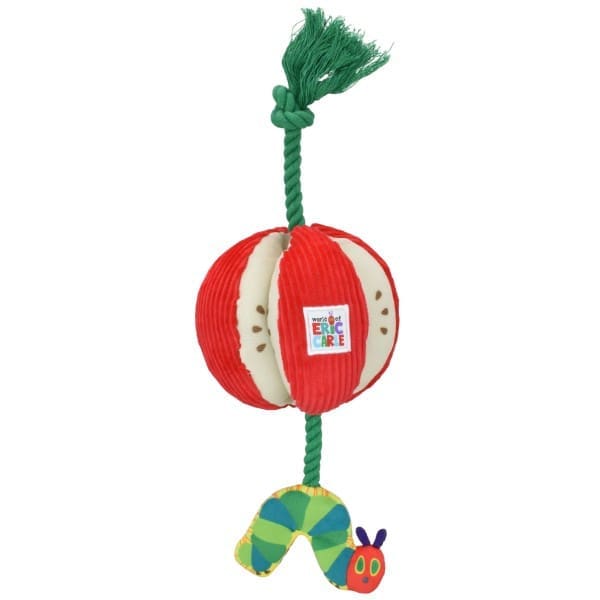 Happy pet Eric Carle Very Hungry Caterpillar Apple Rope Tug