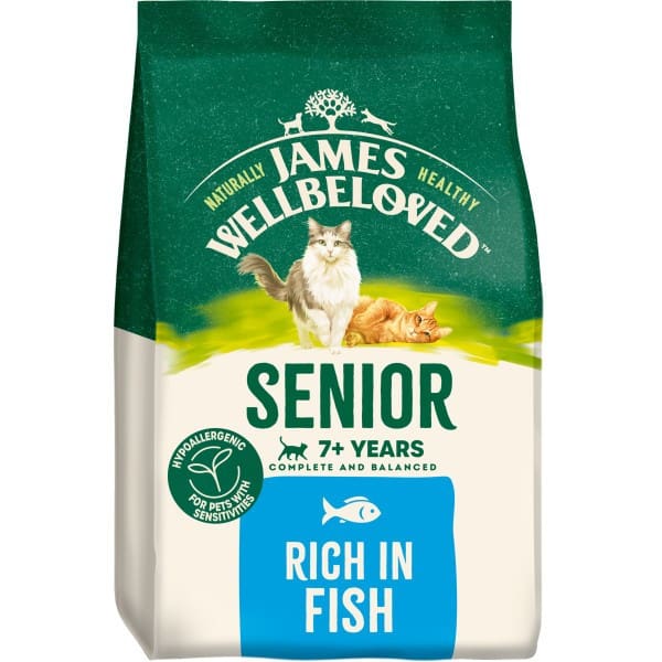James Wellbeloved Senior Fish Dry Cat Food 1.5kg - 4kg