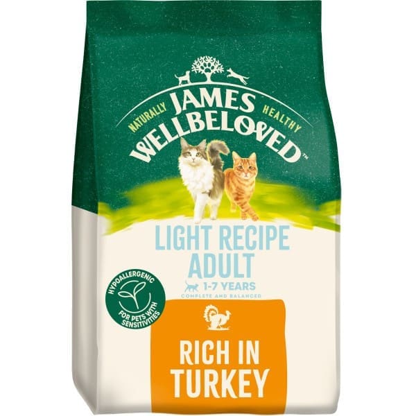 James Wellbeloved Light Dry Cat food Turkey 1.5kg