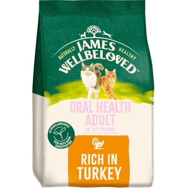 James Wellbeloved Oral Dry Adult Cat Food 1.5kg