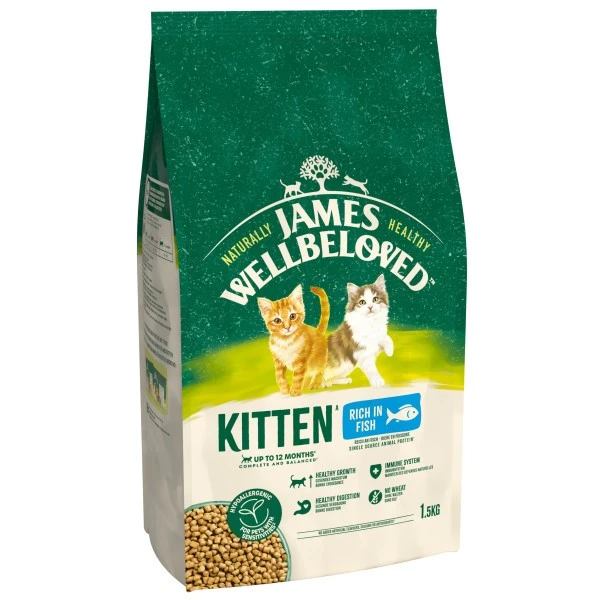 James Wellbeloved Kitten Fish Dry Food 1.5kg
